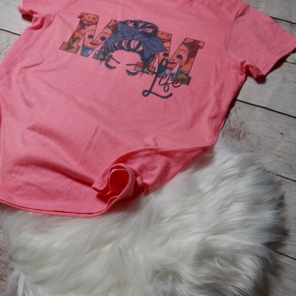 FLASH SALE Pink Women's Cocomelon Mom Life Tee - Picture 5 of 5